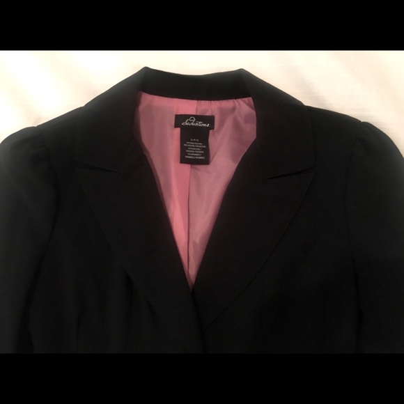 Black Waist Length Blazer - Picture 2 of 5